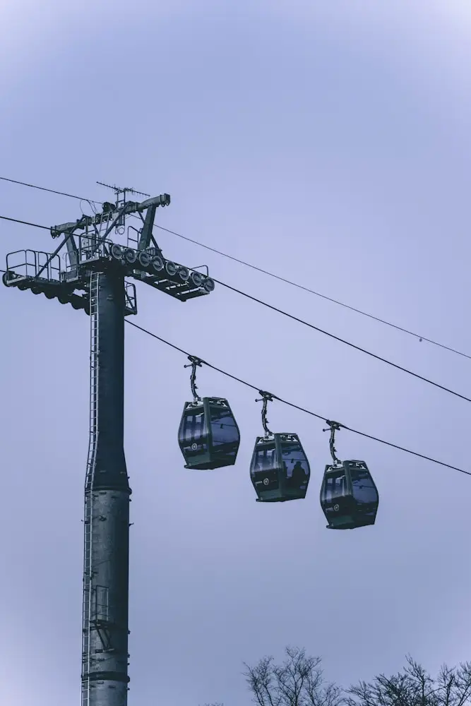 câble de téléphérique avec stations